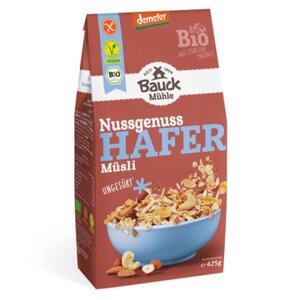 Bauck Mühle Havermuesli met Noten - Glutenvrij Bauck Mühle Havermuesli met Noten - Glutenvrij