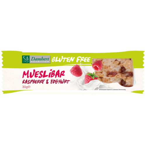 Damhert Mueslireep Framboos en Yoghurt - Glutenvrij Damhert Mueslireep Framboos en Yoghurt - Glutenvrij