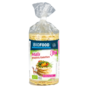 Damhert Maiswafels Met Lijnzaad Biologisch Biofood - Glutenvrij