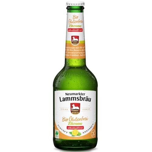Neumarkter Lammsbräu Alcoholvrij Bier Citroen <0,5% - Glutenvrij