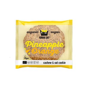 Kookie Cat Pineapple Orange Cookie Biologisch - Glutenvrij
