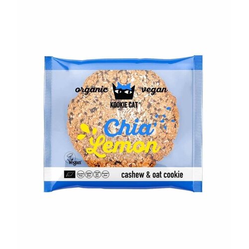 Kookie Cat Chia Lemon Cookie Biologisch - Glutenvrij Kookie Cat Chia Lemon Cookie Biologisch - Glutenvrij