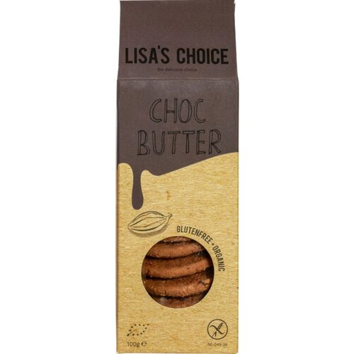 Lisa's Choice Chocolade Roomboter Koekjes Biologisch - Glutenvrij