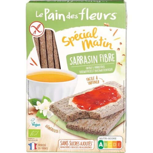 Le Pain des Fleurs Boekweitvezel Crackers - Glutenvrij