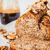 Glutenvrij bananenbrood met walnootmeel