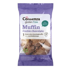 Consenza Chocolademuffin met Chocoladestukjes - Glutenvrij Consenza Chocolademuffin met Chocoladestukjes - Glutenvrij