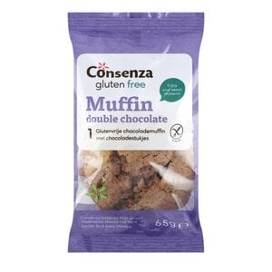 Consenza Chocolademuffin met Chocoladestukjes THT 02-06-2026 - Glutenvrij Consenza Chocolademuffin met Chocoladestukjes THT 02-06-2026 - Glutenvrij