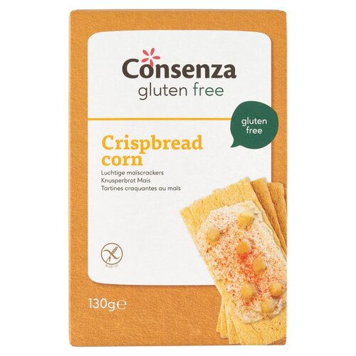 Consenza Luchtige Mais Crackers - Glutenvrij