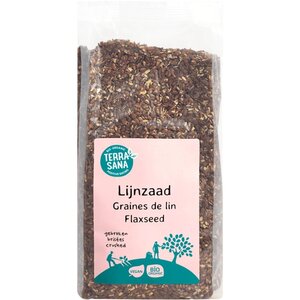 TerraSana Raw Lijnzaad Gebroken Biologisch - Glutenvrij