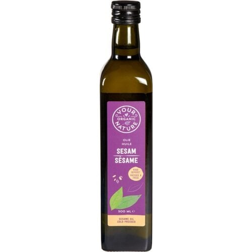 Your Organic Nature Sesamolie 500ml - Glutenvrij Your Organic Nature Sesamolie 500ml - Glutenvrij