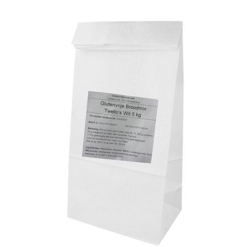 Twello's Twello's Wit Broodmix 5kg - Glutenvrij
