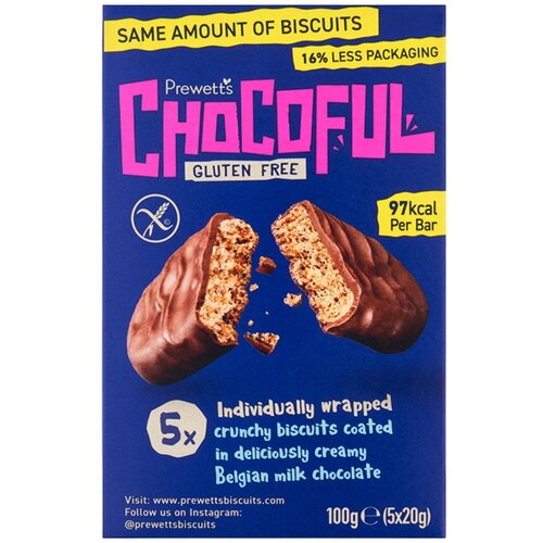 Prewetts Chocoful 5 stuks - Glutenvrij Prewetts Chocoful 5 stuks - Glutenvrij