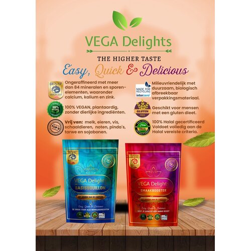 Vega Delights Basisbouillon 100g - Glutenvrij Vega Delights Basisbouillon 100g - Glutenvrij