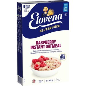 Elovena Instant Havermout Framboos - Glutenvrij Elovena Instant Havermout Framboos - Glutenvrij