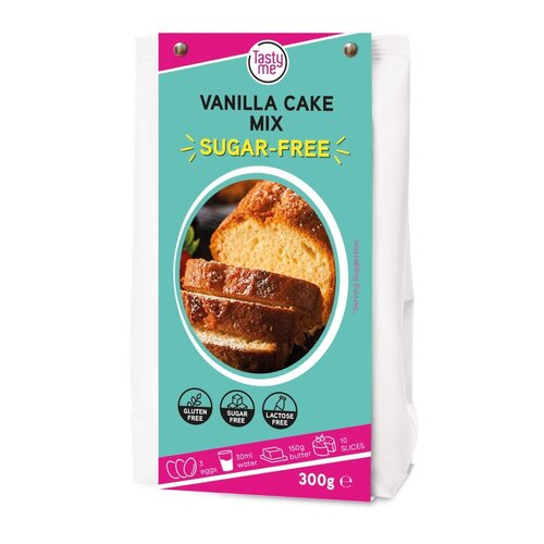 Tasty Me Vanille Cakemix Suikervrij - Glutenvrij Tasty Me Vanille Cakemix Suikervrij - Glutenvrij