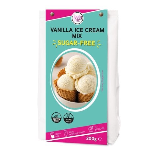 Tasty Me Vanille IJsmix Suikervrij - Glutenvrij Tasty Me Vanille IJsmix Suikervrij - Glutenvrij