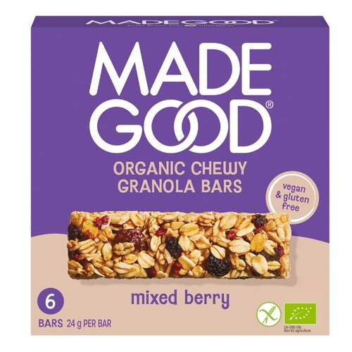 Made Good Mixed Berry Granola Bars 6 stuks - Glutenvrij Made Good Mixed Berry Granola Bars 6 stuks - Glutenvrij