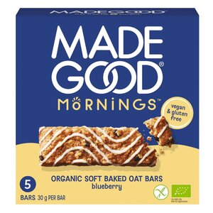 Made Good Mornings Soft Baked Oat Bars Blueberry Flavour - Glutenvrij Made Good Mornings Soft Baked Oat Bars Blueberry Flavour - Glutenvrij