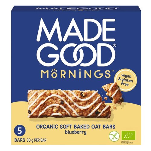 Made Good Mornings Soft Baked Oat Bars Blueberry Flavour - Glutenvrij Made Good Mornings Soft Baked Oat Bars Blueberry Flavour - Glutenvrij