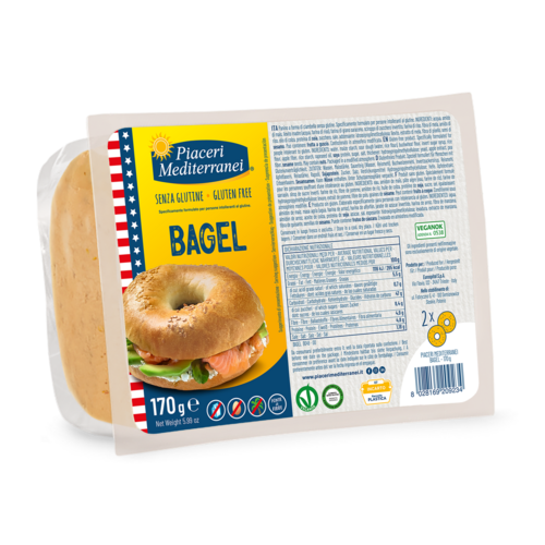 Piaceri Mediterranei Bagels 2 stuks THT 17-08-2026 - Glutenvrij