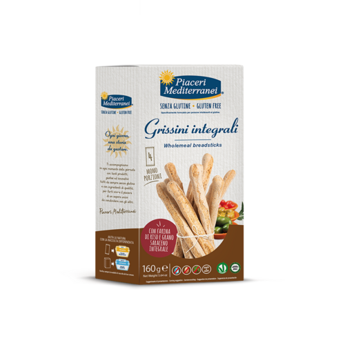 Piaceri Mediterranei Volkoren Broodstengels THT 08-08-2026 - Glutenvrij
