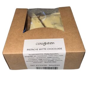 Ciao Gluten Pistachetaart met Witte Chocolade Ciao Gluten Pistachetaart met Witte Chocolade