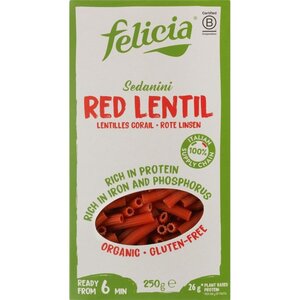 Felicia Rode Linzen Sedanini - Glutenvrij Felicia Rode Linzen Sedanini - Glutenvrij