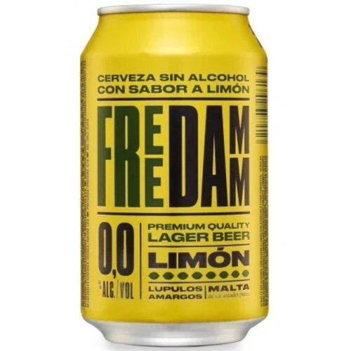 Estrella Damm Lager Bier Lemon 0.0% 33cl - Glutenvrij Estrella Damm Lager Bier Lemon 0.0% 33cl - Glutenvrij