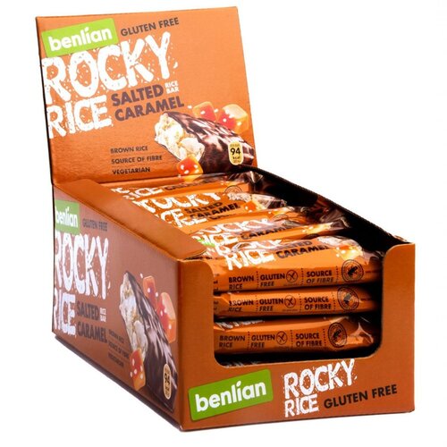 Benlian  Salted Caramel Bar Doos  20 stuks - Glutenvrij