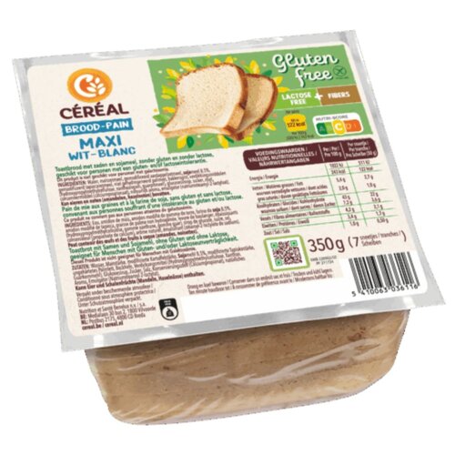Cereal Maxi Brood Wit - Glutenvrij