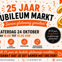Glutenvrije jubileummarkt: vier 25 jaar met ons!