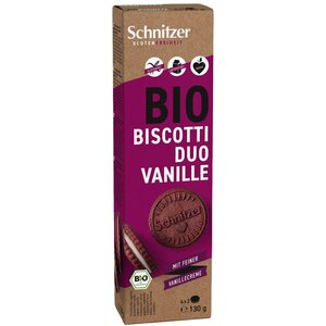 Schnitzer Biscotti Duo Vanille Biologisch - Glutenvrij Schnitzer Biscotti Duo Vanille Biologisch - Glutenvrij