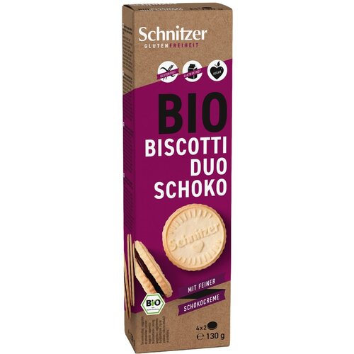 Biscotti Duo Chocolade Biologisch - Glutenvrij Biscotti Duo Chocolade Biologisch - Glutenvrij