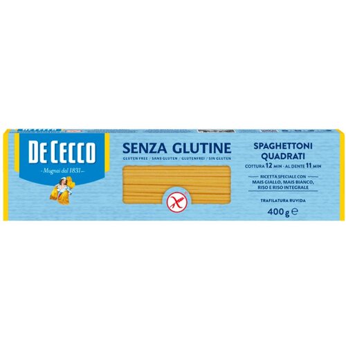 De Cecco Spaghettoni Quadrati 400 gram - Glutenvrij De Cecco Spaghettoni Quadrati 400 gram - Glutenvrij