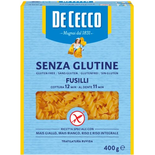 De Cecco Fusilli 400 gram - Glutenvrij De Cecco Fusilli 400 gram - Glutenvrij
