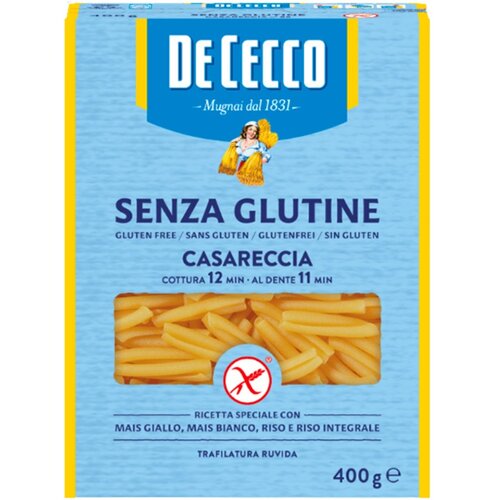 De Cecco Mezzi Rigatoni 400 gram - Glutenvrij De Cecco Mezzi Rigatoni 400 gram - Glutenvrij