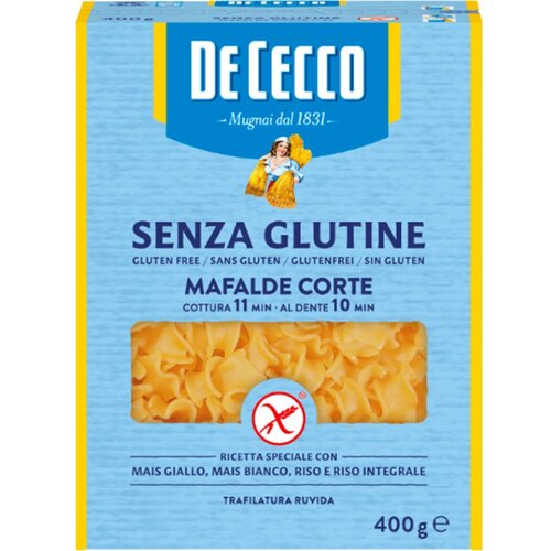 De Cecco Mafalde Corte 400 gram - Glutenvrij De Cecco Mafalde Corte 400 gram - Glutenvrij