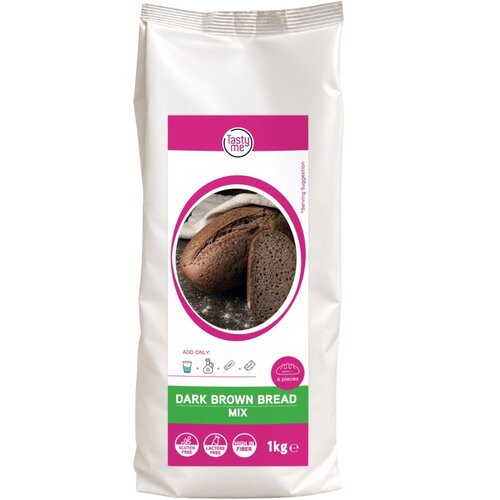 Tasty Me Broodmix Donkerbruin 1000 gram - Glutenvrij Tasty Me Broodmix Donkerbruin 1000 gram - Glutenvrij
