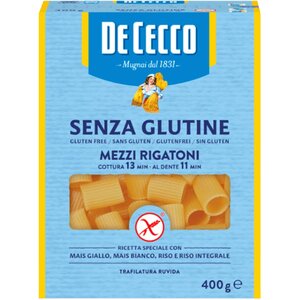 De Cecco Mezzi Rigatoni 400 gram - Glutenvrij