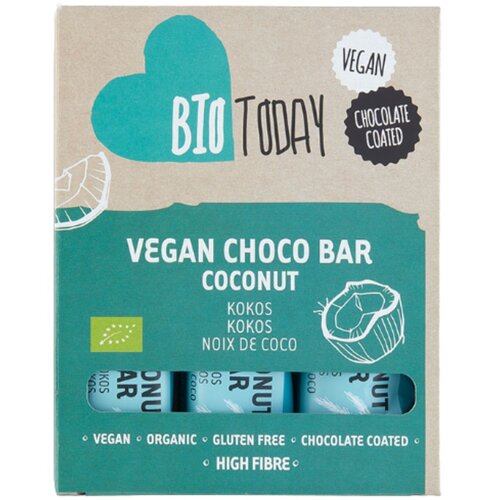 Bio Today Coconut Bar 3 stuks - Glutenvrij Bio Today Coconut Bar 3 stuks - Glutenvrij