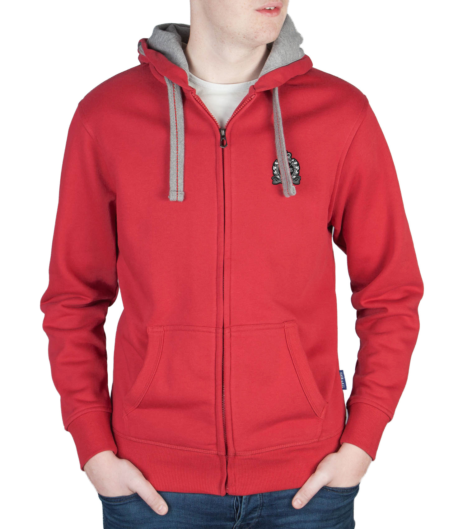 John Brilliant ® Sweat Jacket with hood, Raspberry