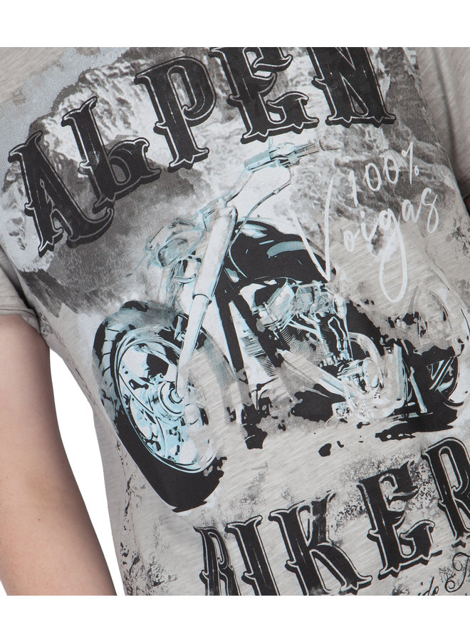 HangOwear ® T-Shirt Alpen Biker, light gray