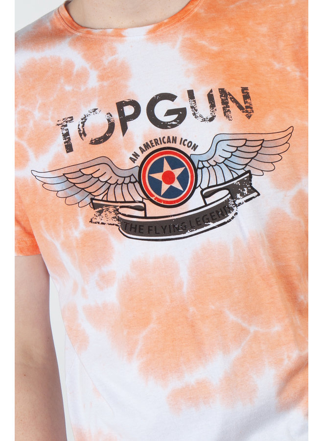 T-Shirt Top Gun ® «American Icon» camouflage orange