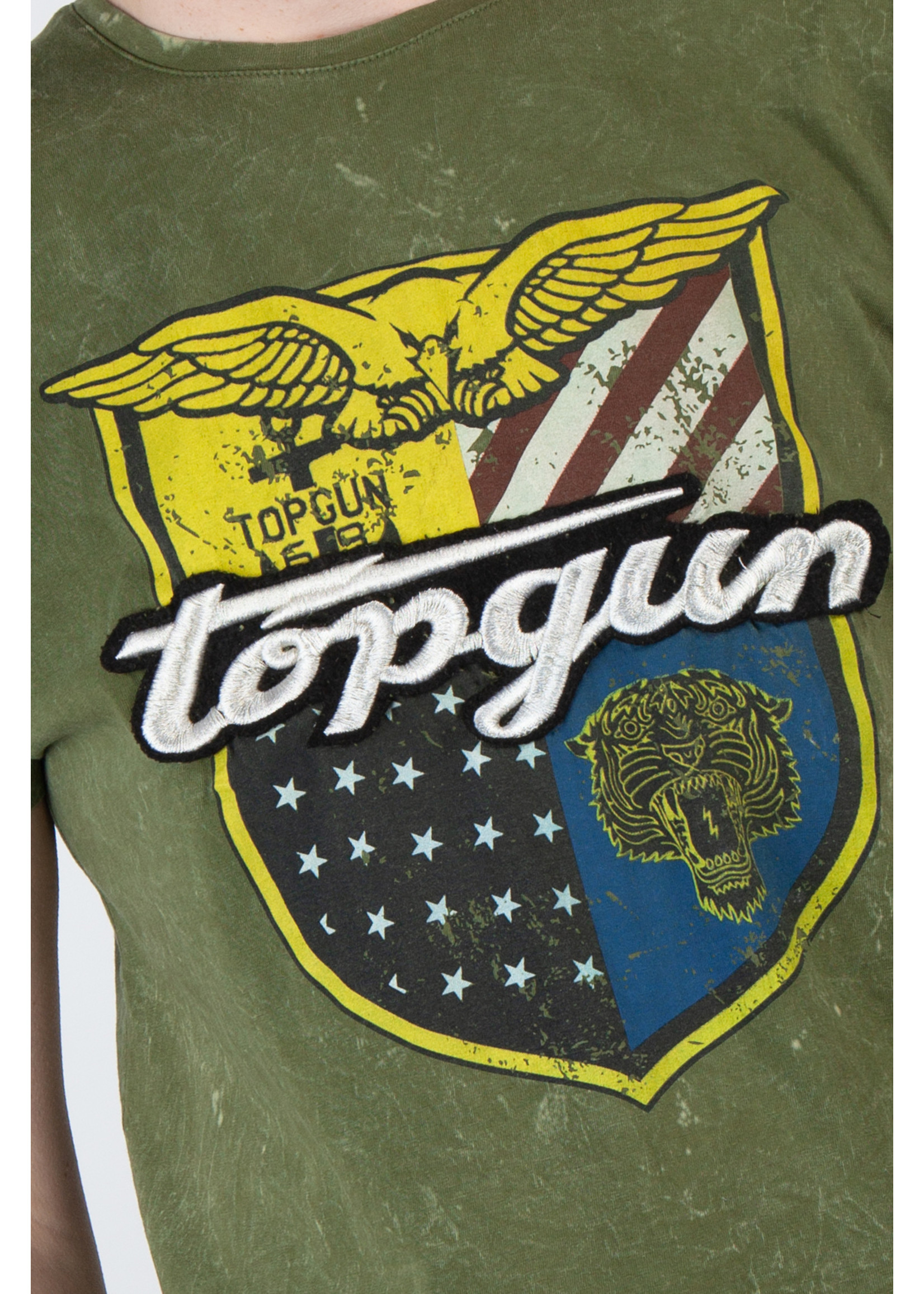 Top Gun Top Gun ® T-shirt "Insignia" groen