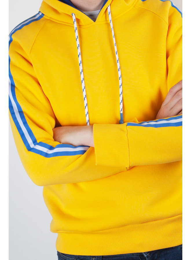 Top Gun Hoodie Sweatshirt "Logo Stripe" yellow