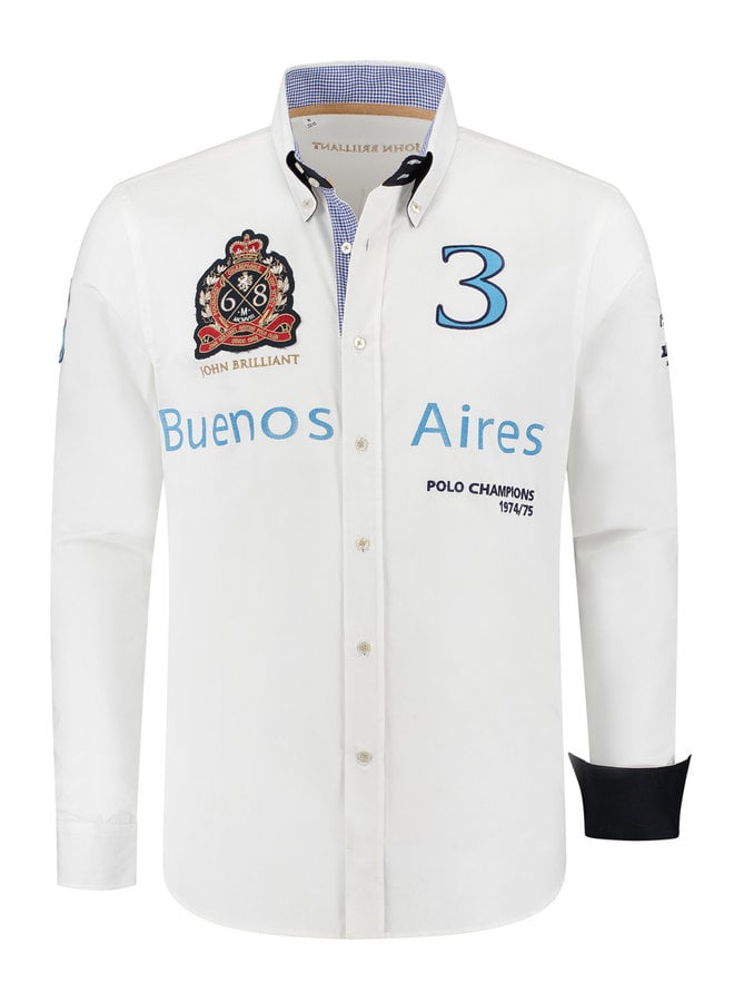 Chemise Polosport Buenos Aires, blanc