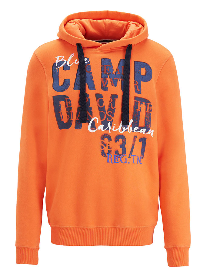 Camp David ® hoodie with large logo photo print