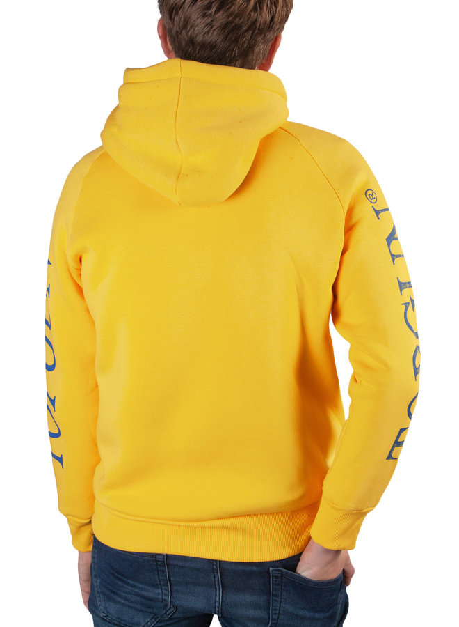 Top Gun Hoodie Sweatshirt "Logo Sleeve" Gelb