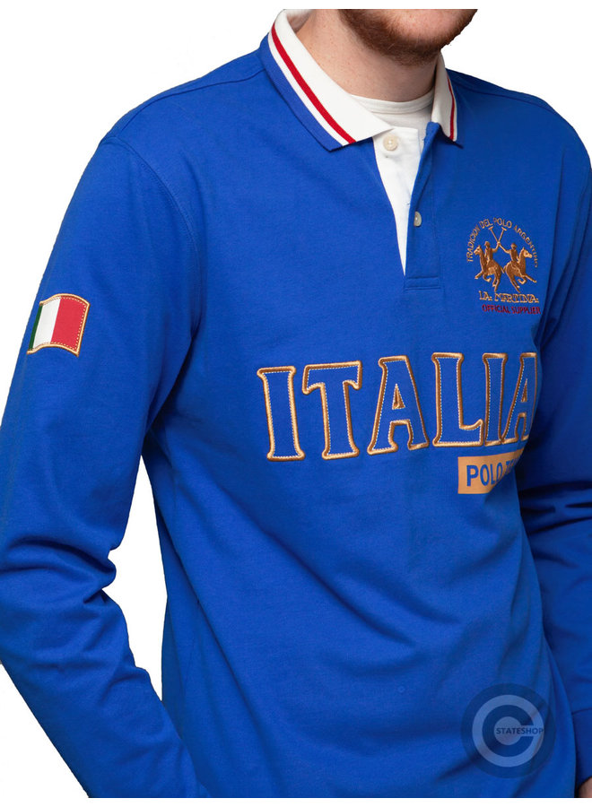 La Martina ® Sweatshirt Italia Poloteam, Cobalt