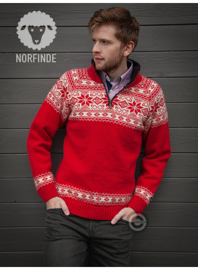 Norwegerpullover im Setesdals-Design aus 100% reiner Wolle